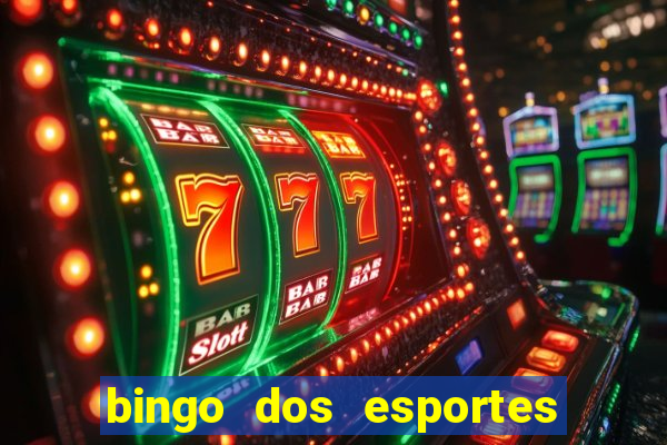 bingo dos esportes para imprimir